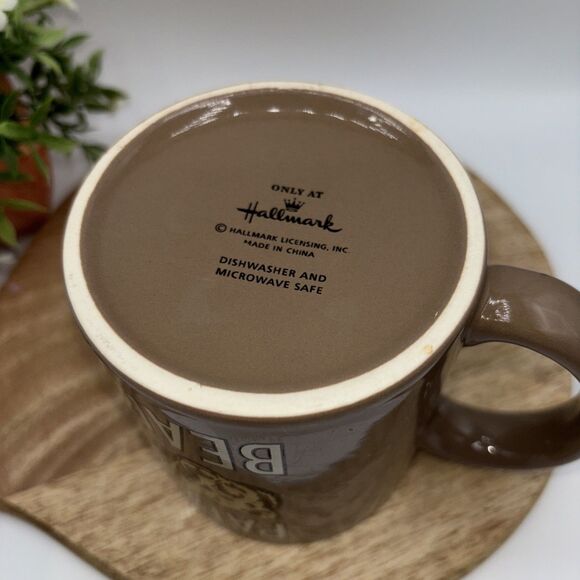 Hallmark Papa Bear Brown Coffee Mug With Bear Face-Ceramic-12 oz. Cup Tea Preown - Picture 6 of 7